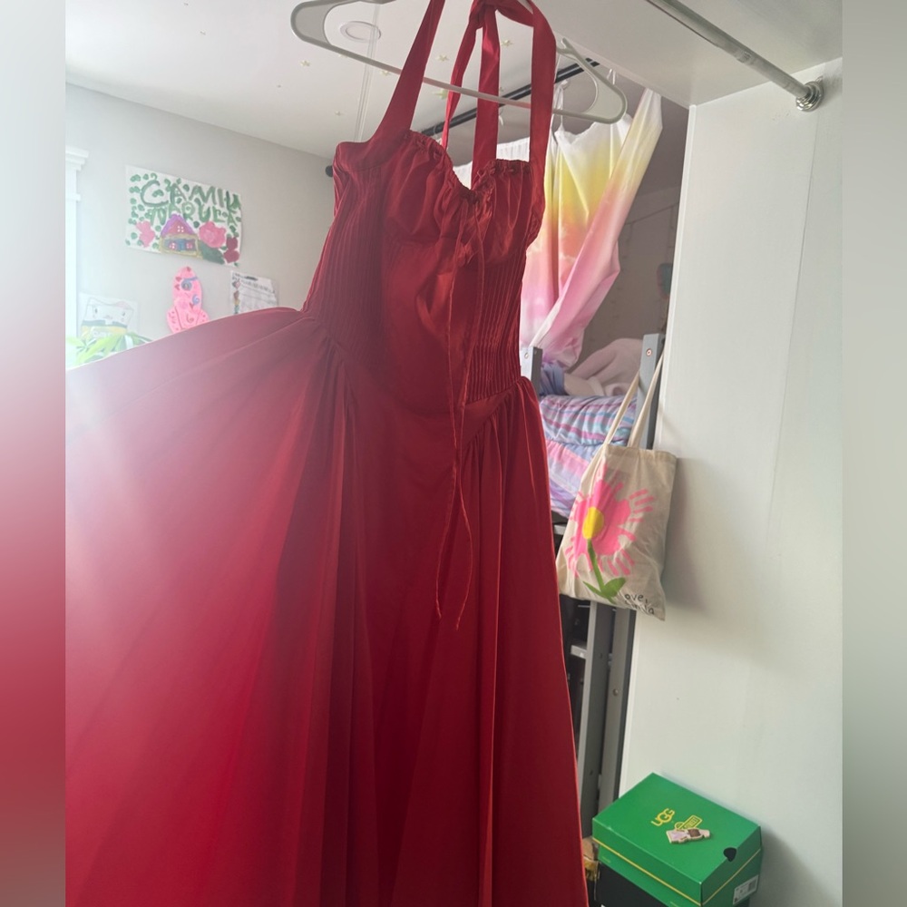 ADABELA $276 Small
ITALIAN TOMATO COTTON HALTER SUNDRESS $255 - Picture 6 of 10